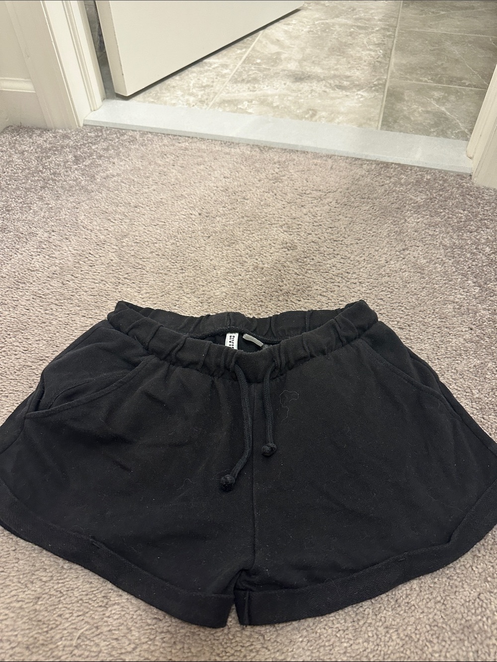 Divided Black Casual Pull-On Athletic Shorts